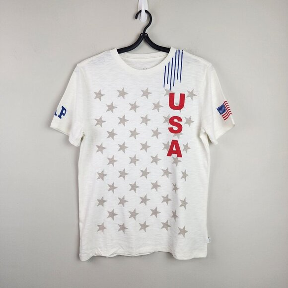 GAP sz XL kids USA t-shirt American flag Stars Stripes patriotic - Picture 1 of 8
